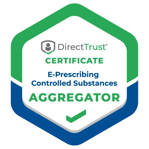DirectTrust E-Prescribing of Controlled Substances (EPCS) Aggregator certificate badge